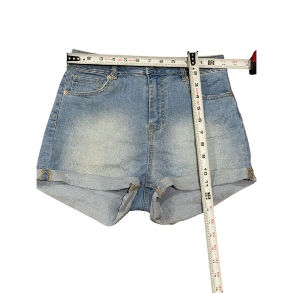 NEW Love Tree Denim Shorts Womens S High Waist Daisy Dukes Summer Stretch Beach - Picture 3 of 7